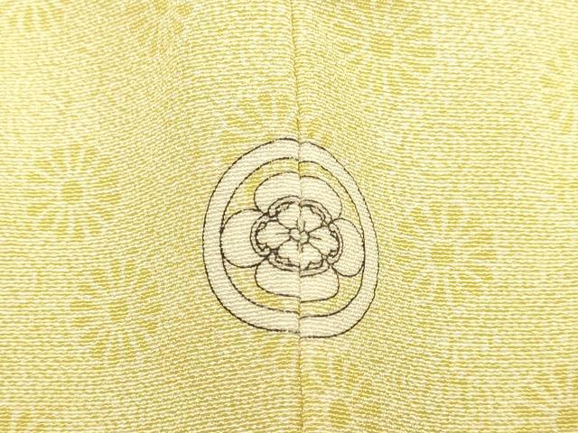 平和屋着物▽江戸小紋 単衣 作家物 舞花文 正絹 逸品 DABF5651du