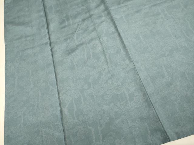 平和屋着物▽上質な小紋 単衣 紬地 花松文 正絹 逸品 DABF5662du
