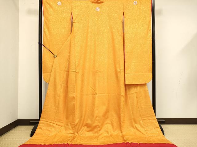 平和屋本店●色打掛 お引きずり 和装 結婚式 婚礼 神社挙式 花嫁 金彩 箔散らし文 逸品 DABF5677du