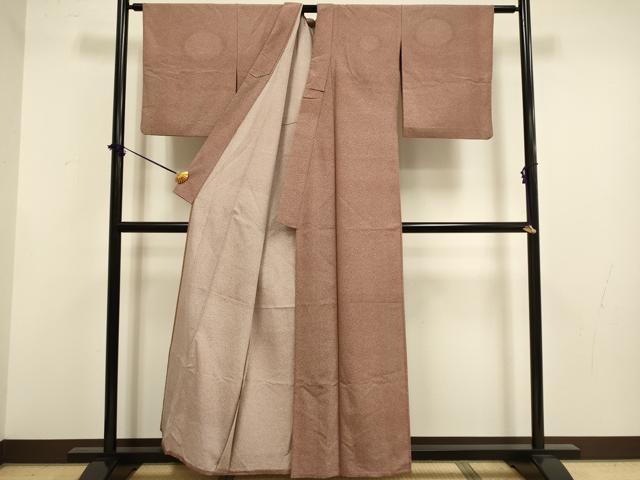 平和屋着物▽江戸小紋 単衣 家内安全 洗える着物 DABF5776du