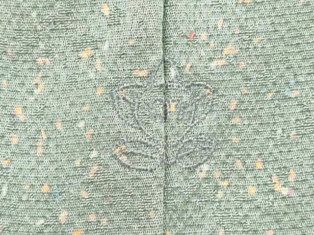 平和屋着物▽上質な小紋 単衣 坂田至 霞文 正絹 逸品 DABF5780du