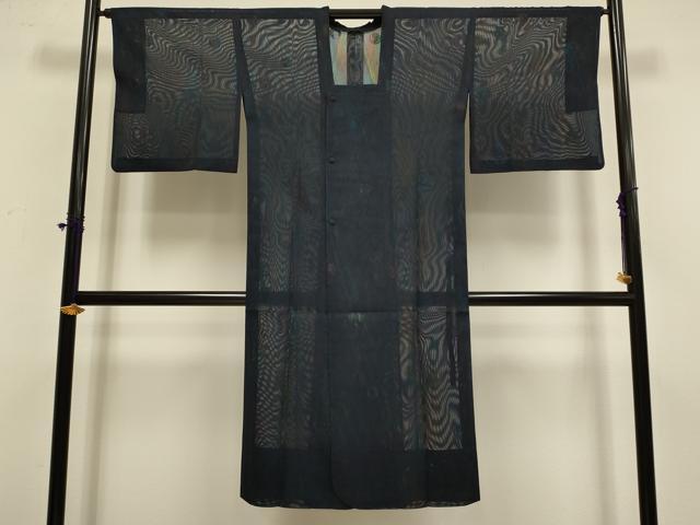 平和屋着物▽道行コート スリーシーズン 春夏秋 塵除け 紗 丸文 ロング丈 正絹 逸品 DABF5836du