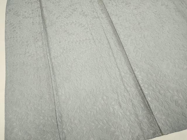 平和屋着物▽上質な色無地 単衣 藤地紋 煤色 正絹 逸品 DABF5840du