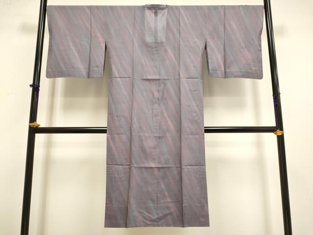 平和屋着物▽道行コート スリーシーズン 春夏秋 塵除け 霞文 伊勢丹扱い ロング丈 正絹 逸品 DABF5845du
