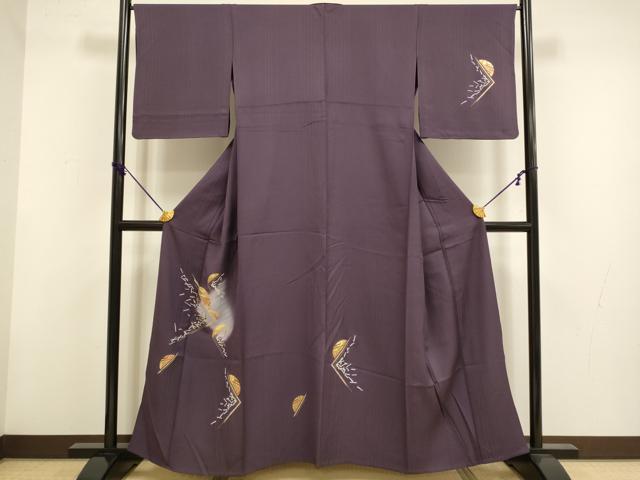 平和屋着物▽訪問着 単衣 螺鈿 箔散らし文 暈し染め 金彩 正絹 逸品 DABF5850du