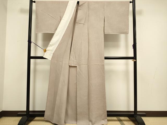 平和屋着物▽上質な色無地 単衣 洗柿色 正絹 逸品 未使用 DABF5873du