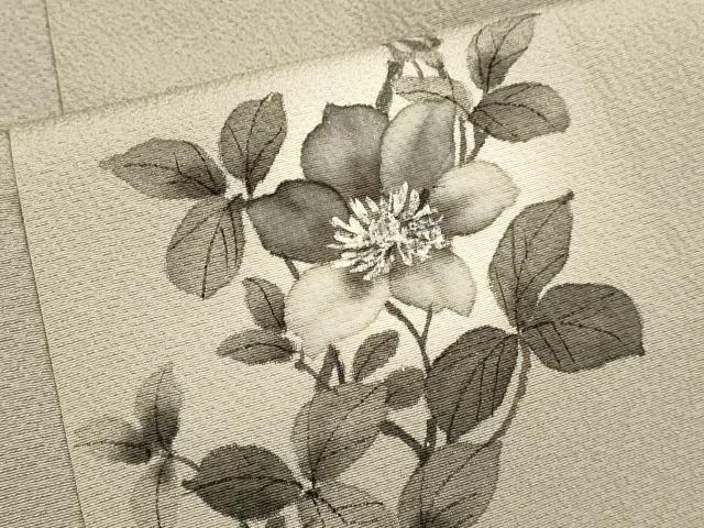 平和屋着物▽二代目 清次郎監修 手描き 色無地 単衣 色無地 江戸鼠色 正絹 逸品 DABF5892du