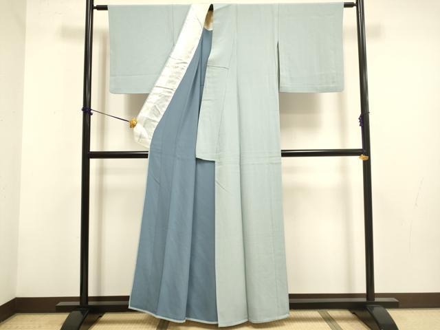 平和屋着物▽上質な色無地 単衣 蕎麦切色 正絹 逸品 DABF5929du