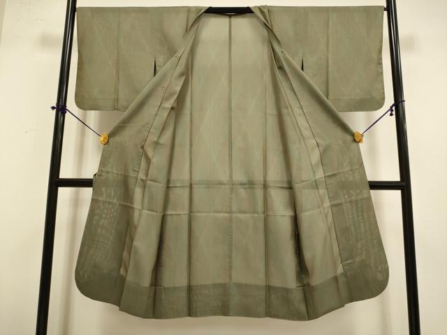 平和屋着物▽道行コート スリーシーズン 春夏秋 塵除け 霞文 ロング丈 正絹 逸品 DABF5938du
