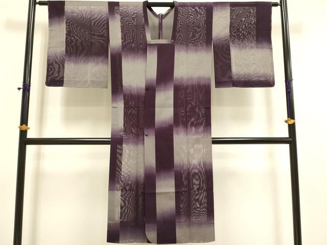 平和屋着物▽道行コート スリーシーズン 春夏秋 塵除け 変わり市松文様 ロング丈 正絹 逸品 未使用 DABF5939du