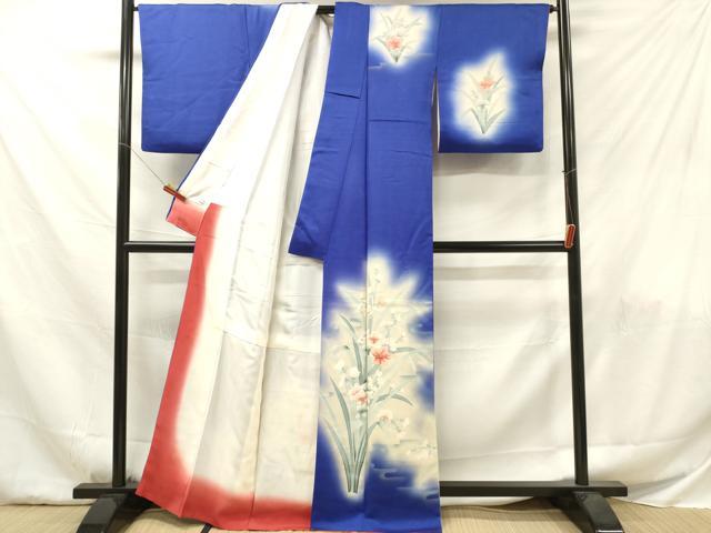 平和屋着物■訪問着 草花文 暈し染め やまと謹製 正絹 逸品 DABF6044zy