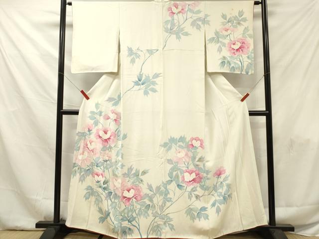 平和屋着物■訪問着 枝花文 金銀彩 正絹 逸品 DABF6049zy