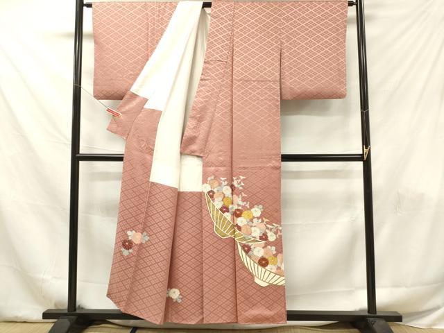 平和屋着物■豪華色留袖 駒刺繍 飾花文 金彩 正絹 逸品 DABF6053zy