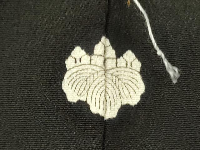平和屋着物■豪華黒留袖 駒刺繍 草葉文 暈し染め 金彩 正絹 逸品 DABF6072zy