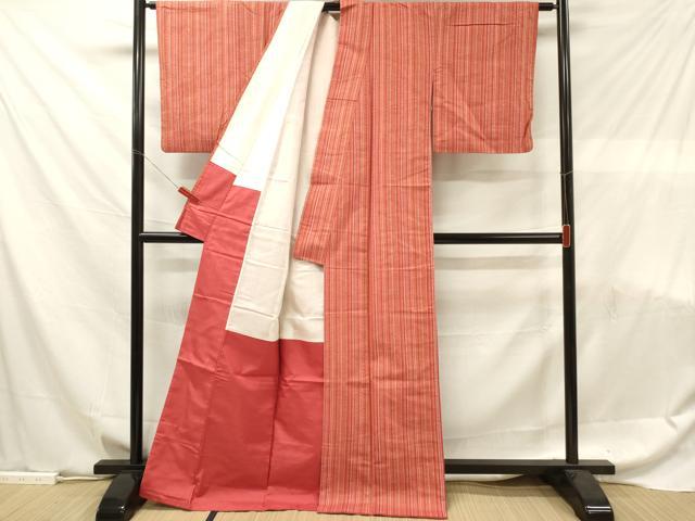 平和屋着物■上質な紬 間道 正絹 逸品 DABF6090zy