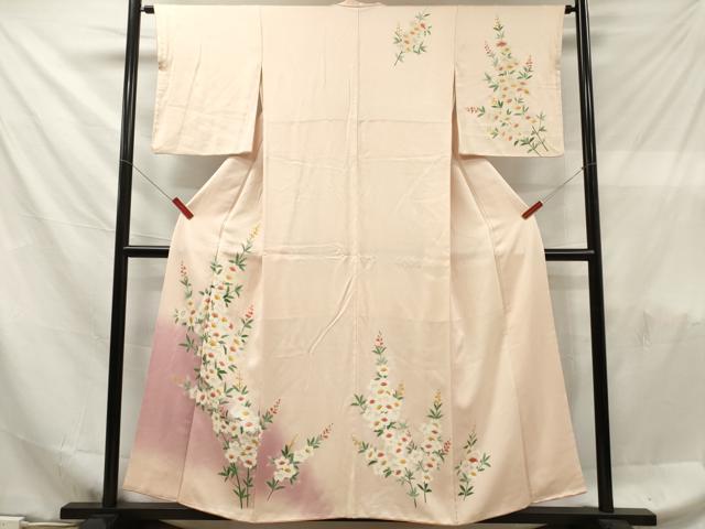 平和屋着物■訪問着 枝花文 暈し染め 金彩 正絹 逸品 DABF6098zy