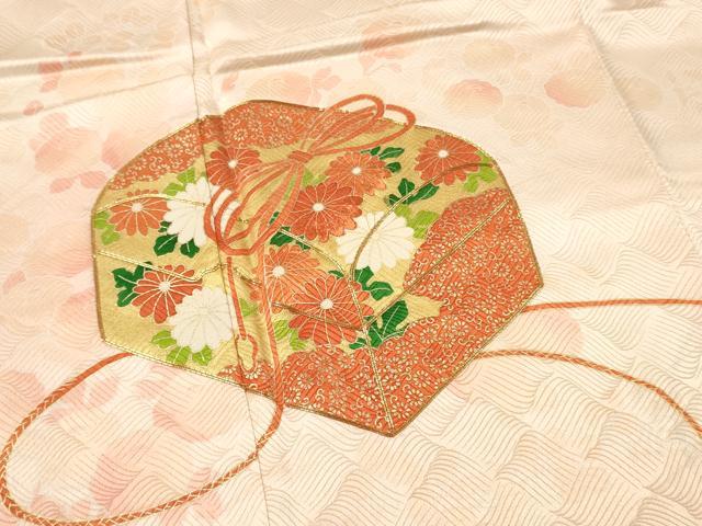 平和屋着物■訪問着 駒刺繍 文箱草花文 暈し染め 金彩 正絹 逸品 DABF6099zy