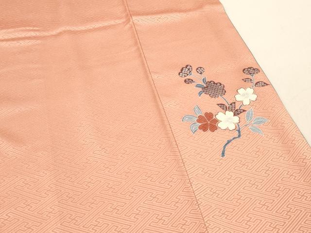 平和屋着物■訪問着 枝桜文 暈し染め 金彩 正絹 逸品 DABF6105zy