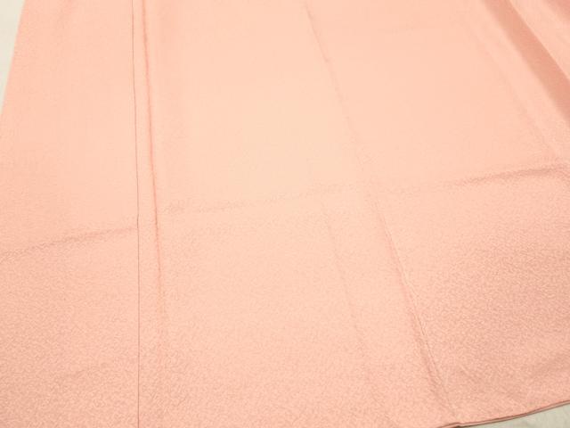 平和屋着物■上質な色無地 堅牢染 紋意匠 一斤染色 反端付き 正絹 逸品 DABF6106zy