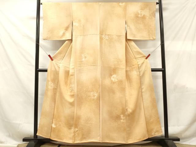 平和屋着物■上質な小紋 抽象文様 暈し染め 正絹 逸品 DABF6142zy