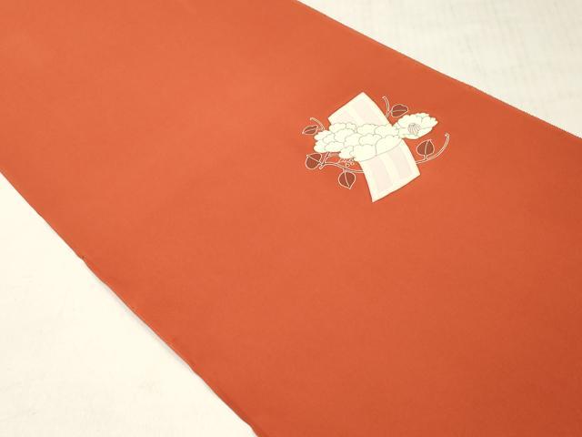 平和屋着物▼羽織・コート 反物 羽尺 刺繍 短冊枝椿文 逸品 未使用 DABF6324zy