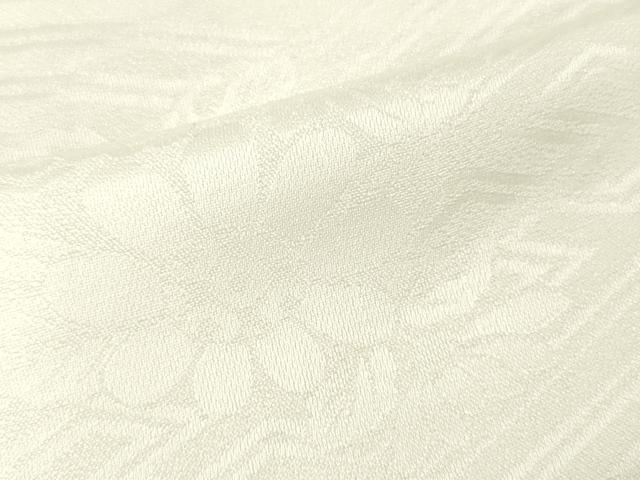 平和屋着物■長襦袢 無双仕立て 舞花地紋 生成り色 正絹 逸品 DABF6441zy