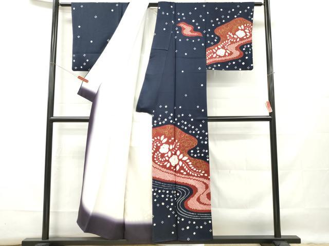 平和屋着物■訪問着 絞り 辻が花 金彩 正絹 逸品 DABF6448zy