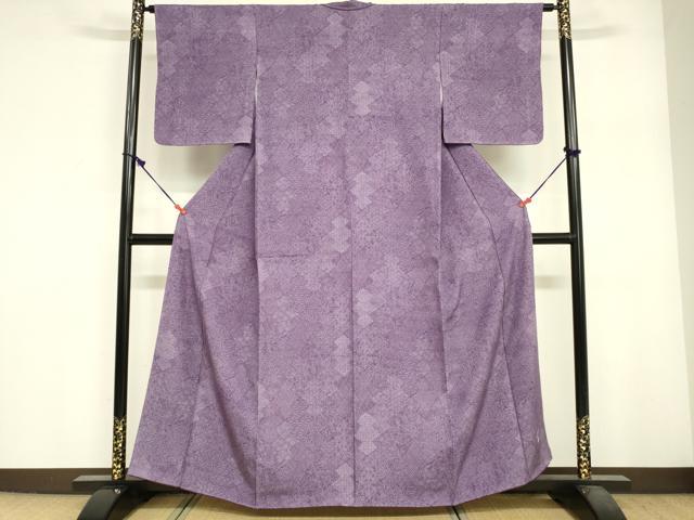 平和屋着物■江戸小紋 内田秀一 宝尽くし花文 正絹 逸品 DABF6512zy