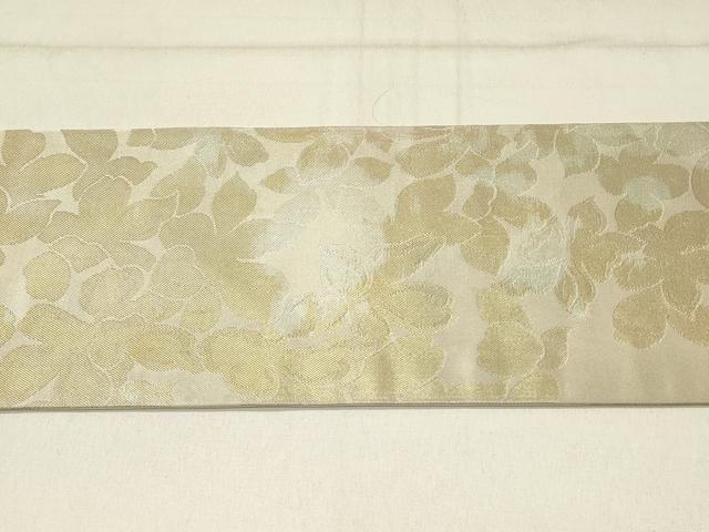 平和屋着物◎九寸名古屋帯 舞花文 金銀糸 正絹 逸品 DABF6786qp