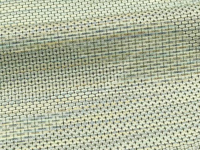 平和屋着物■上質な紬 110亀甲 横段文 正絹 逸品 DABF6827qp