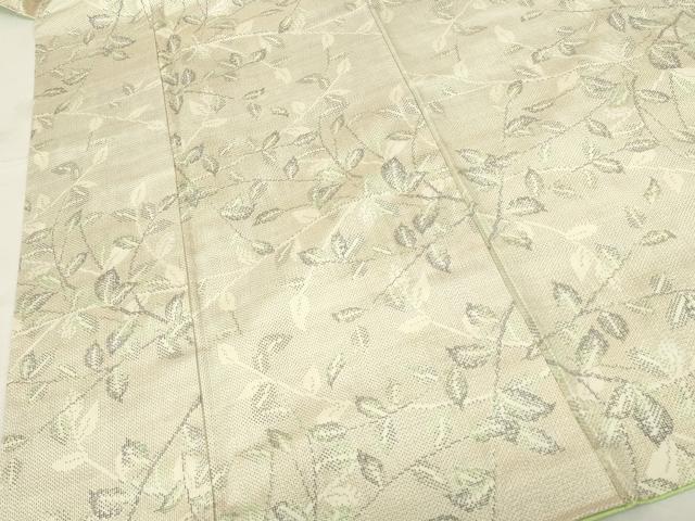 平和屋着物■本場大島紬 白大島 7マルキ 枝葉文 正絹 逸品 DABF6893qp