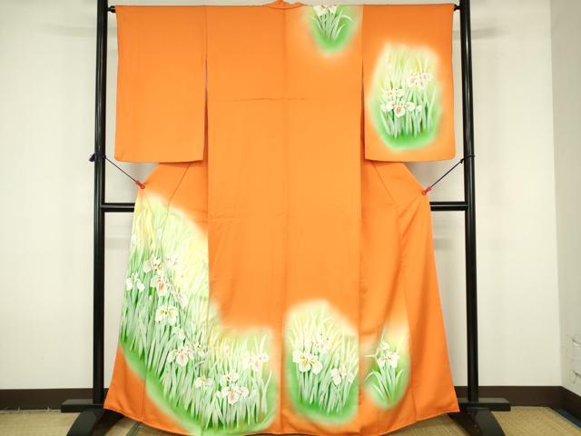 平和屋着物■訪問着 杜若文 暈し染め 正絹 逸品 DABF6912qp