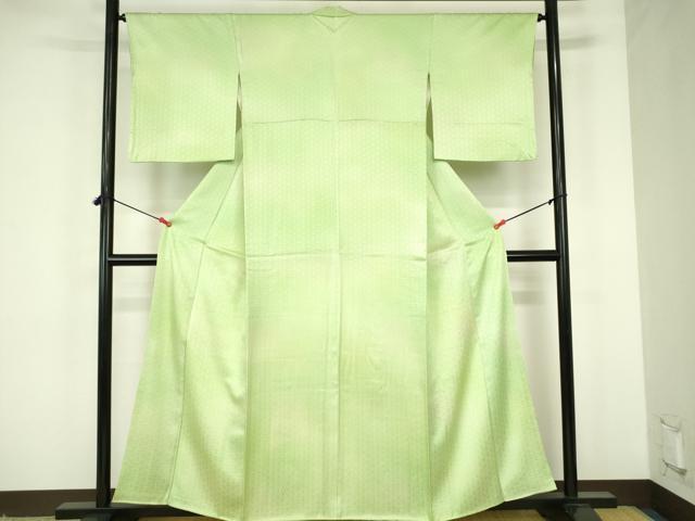 平和屋着物■上質な小紋 扇尽くし 暈し染め 正絹 逸品 DABF6928qp