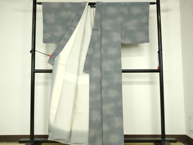 平和屋着物■上質な小紋 霞文 暈し染め 正絹 逸品 DABF6951qp