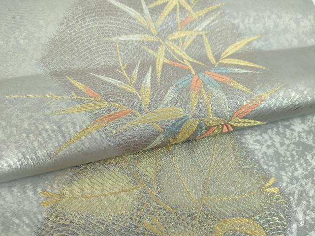 平和屋着物▼六通柄袋帯 芳花 金銀糸 引箔 正絹 逸品 DABF7090ps