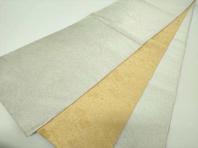 平和屋着物▼綴れ 両面 太鼓柄袋帯 雲取り破れ色紙 金銀糸 正絹 逸品 DABF7164ps