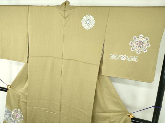 平和屋着物●西陣 京の名門 じゅらく謹製 帝王紫 訪問着 刺繍 正倉院花文 暈し染め 金彩 正絹 逸品 DABF7197ps