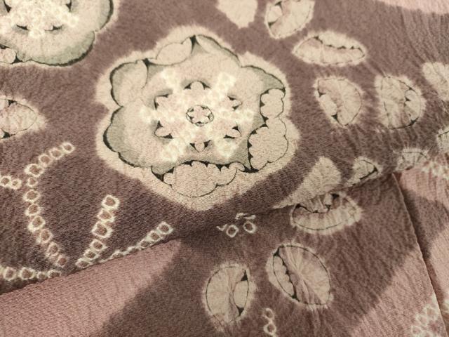 平和屋着物●訪問着 絞り 辻が花 正絹 逸品 DABF7199ps