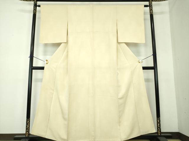 平和屋着物●上質な色無地 大王松地紋 蒸栗色 正絹 逸品 DABF7200ps
