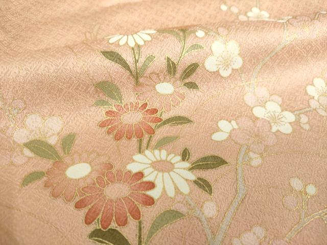 平和屋着物●訪問着 駒刺繍 鼓花文 暈し染め 金彩 やまと誂製 正絹 逸品 DABF7202ps