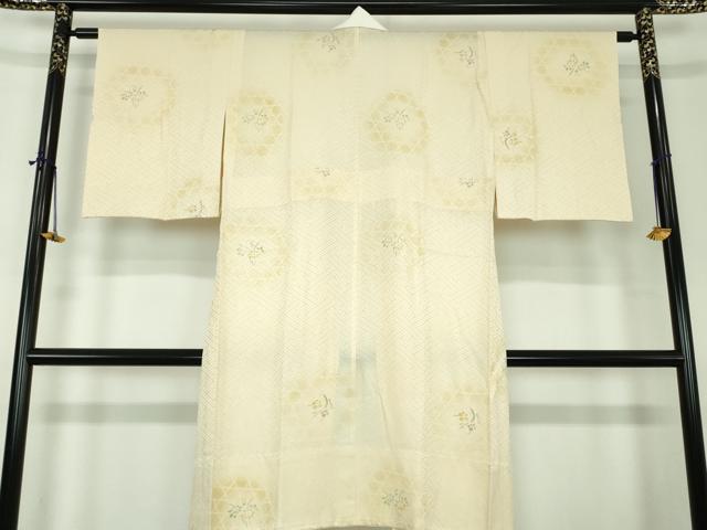 平和屋着物●上質な長襦袢 無双仕立て 草花文 暈し染め 高島屋扱い 正絹 逸品 DABF7206ps