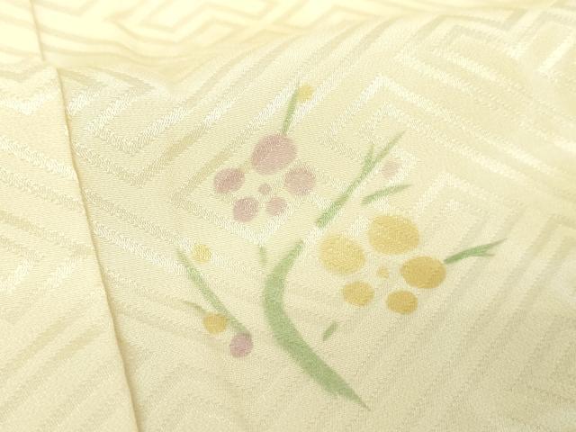 平和屋着物●上質な長襦袢 無双仕立て 草花文 暈し染め 高島屋扱い 正絹 逸品 DABF7206ps