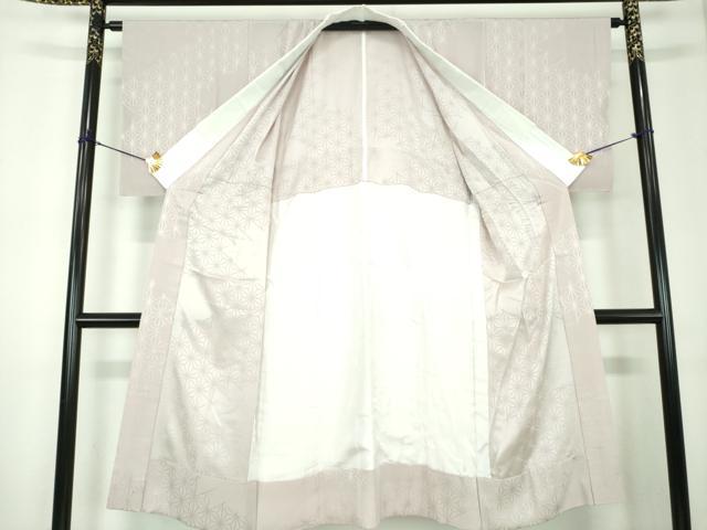平和屋着物●上質な長襦袢 無双仕立て 麻の葉地紋 正絹 逸品 DABF7207ps