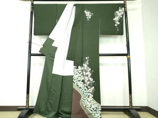 平和屋着物●訪問着 作家物 絞り 辻が花 金銀彩 正絹 逸品 DABF7219ps