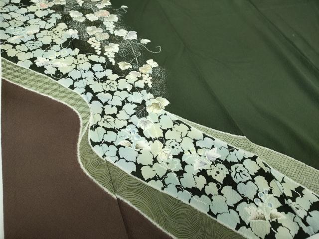 平和屋着物●訪問着 作家物 絞り 辻が花 金銀彩 正絹 逸品 DABF7219ps
