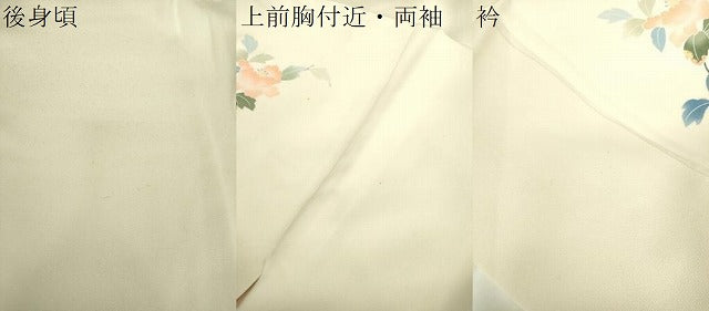 平和屋着物●本加賀友禅作家 南克治 訪問着 枝花文 暈し染め 正絹 逸品 DABF7231ps