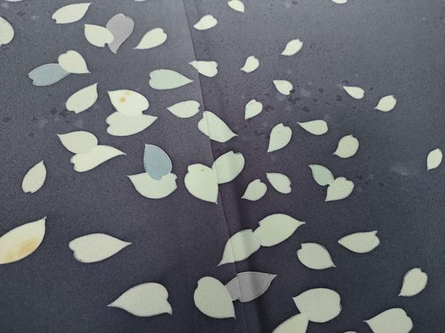 平和屋着物●訪問着 背抜き仕立て 舞桜 暈し染め ロング丈 正絹 逸品 DABF7247ps