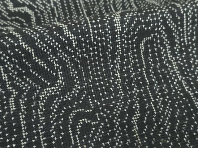 平和屋着物●本場大島紬 7マルキ 木目文 平田織物謹製 証紙付き 正絹 逸品 DABF7257ps