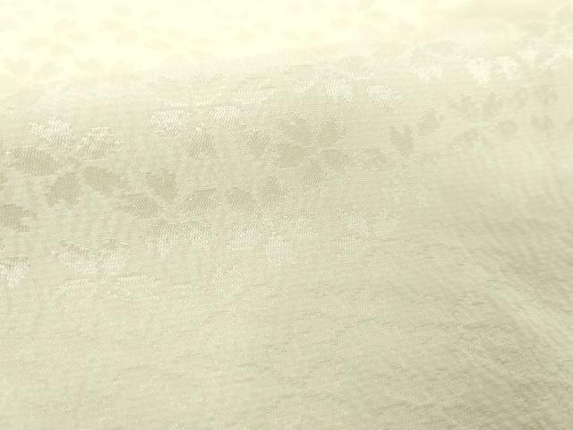 平和屋着物●上質な長襦袢 袷 半衿刺繍 舞桜地紋 暈し染め 反端付き 正絹 逸品 DABF7267ps