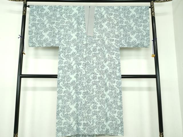 平和屋着物●男性 長襦袢 袷 唐獅子 正絹 逸品 DABF7271ps
